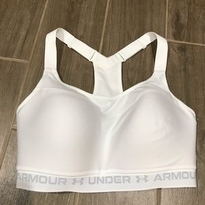 UNDER ARMOUR High Crossback Sports Bra - white - 36DD